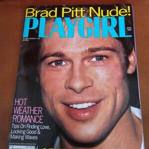 Infamous and Rare recalled 1997 Brad Pitt issue of Playgirl